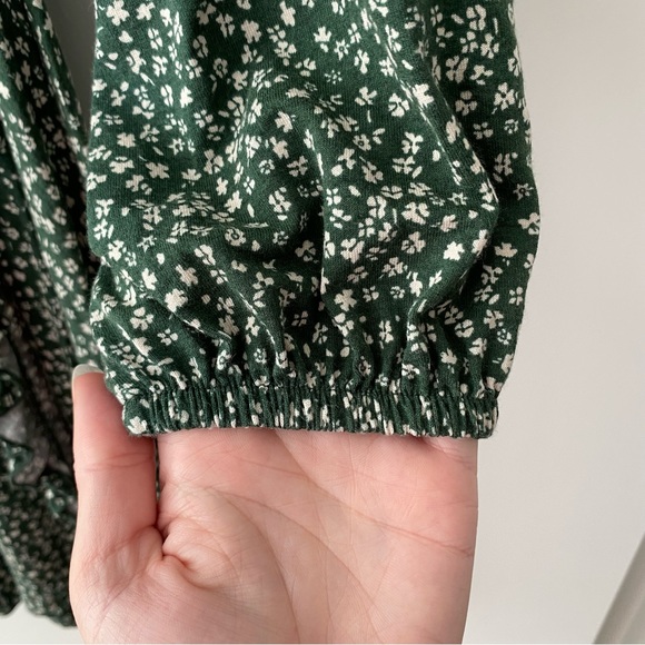 Pull&Bear Green Patterned Dress, Medium - Picture 8 of 10
